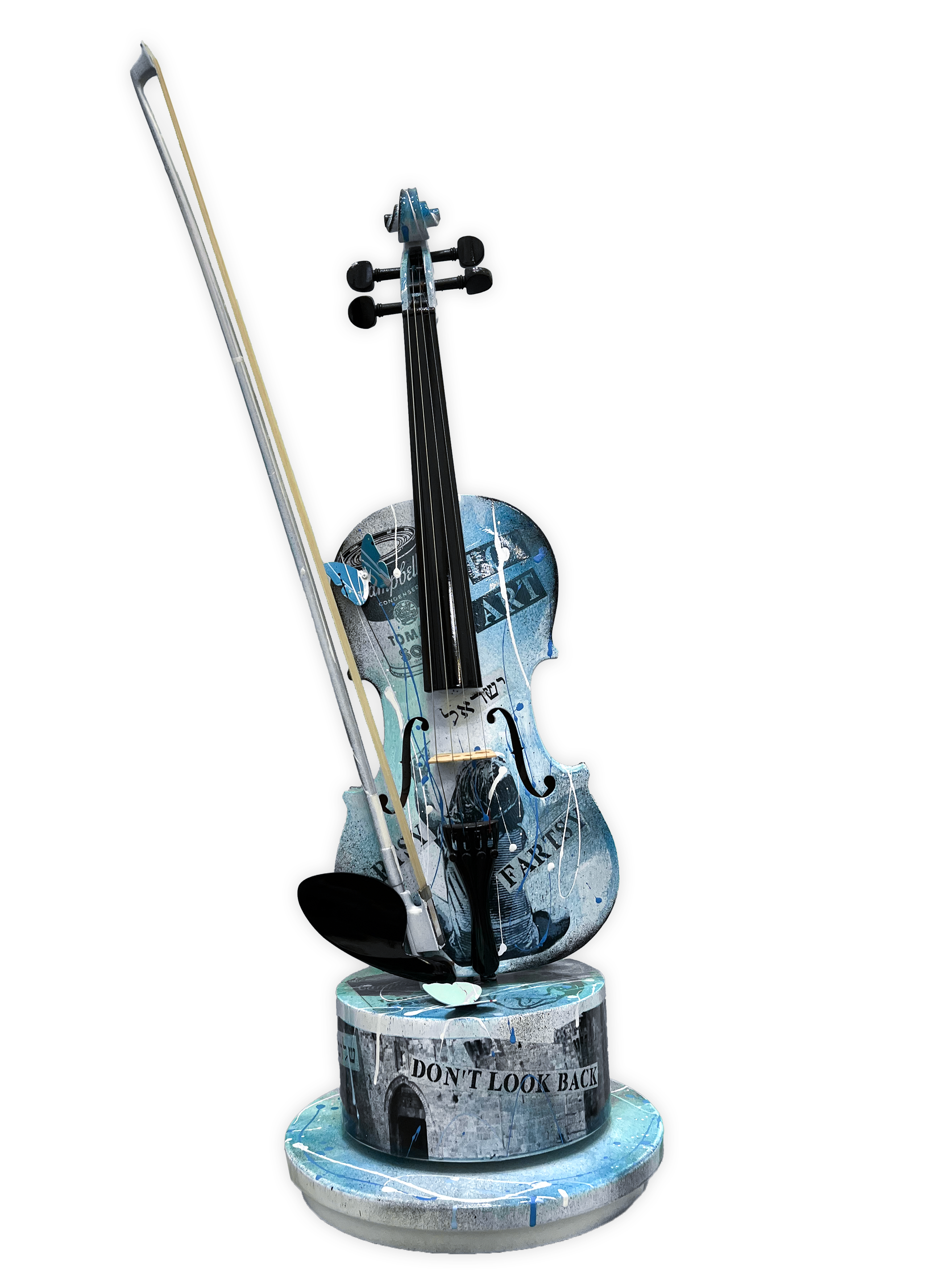 Blue Pop Art Violin
